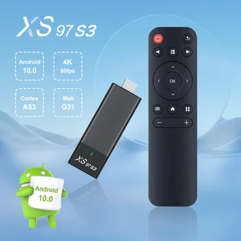 1G+8G Smart TV Stick XS97 S3 אינטרנט HDTV HDMI 4K HDR טלוויזיה מקלט 2.4 G 5.8 G Wireless WiFi אנדרואיד 10 Media Player Set Top Box